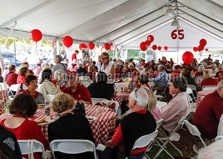 2015StanWash-003.JPG - Oct 24, 2015; Stanford, CA, USA; Class of 1965 enjoys a 50th anniversary lunch during homecoming week prior to game against the Washington Huskies at Stanford Stadium. 